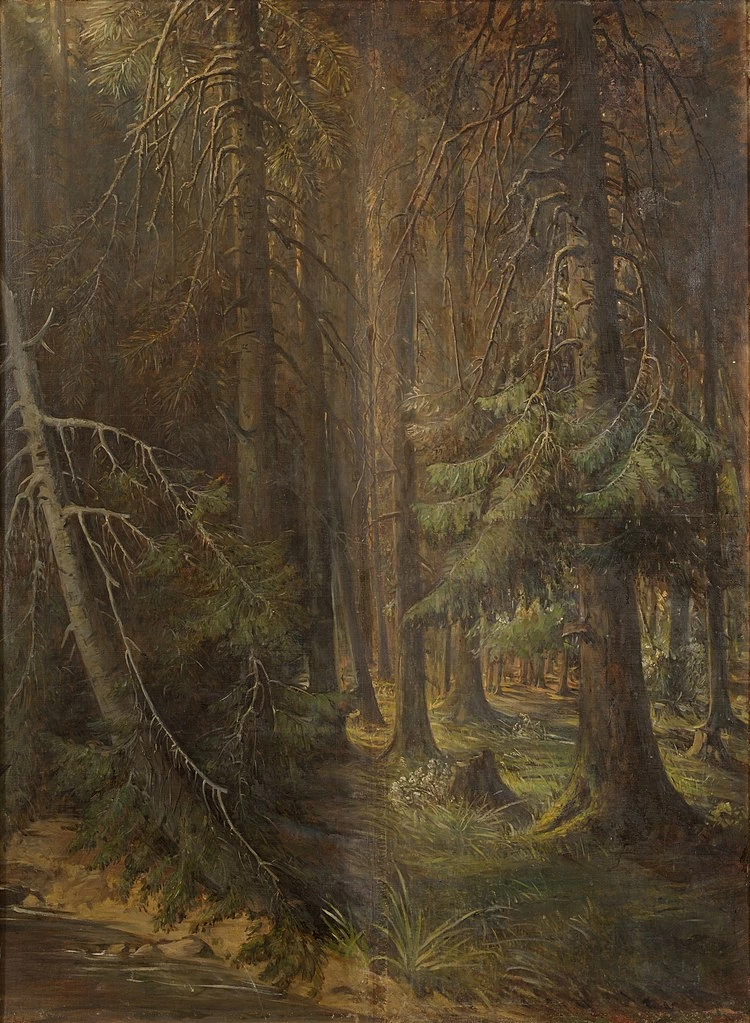 Julie Wilhelmine Hagen - Schwarz, foresta, Tartu Art Museum's painting collection